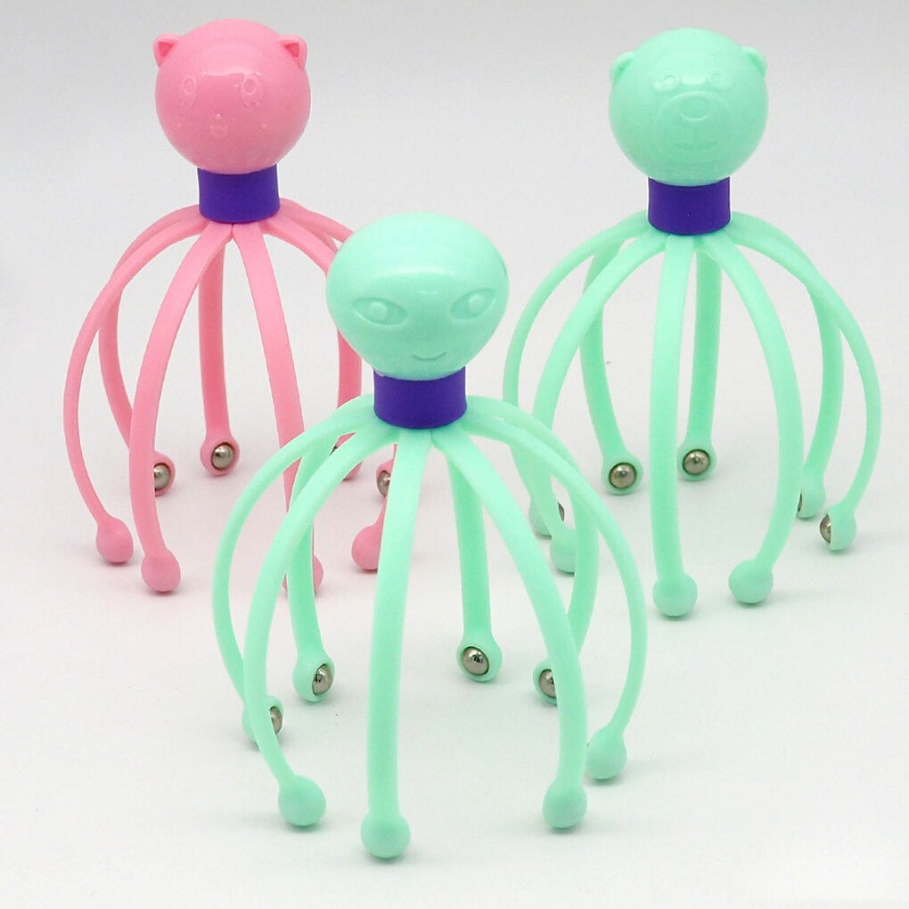 Head Scalp Massager With 8 Roller Balls